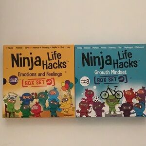 Two box set of ninja life hacks.includes 8 books each box set.